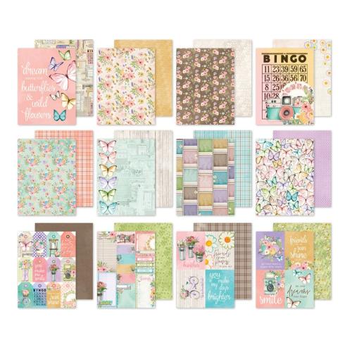 Simple Stories - Designpapier "Vintage Flower Shoppe" Paper Pack 6x8 Inch - 24 Bogen