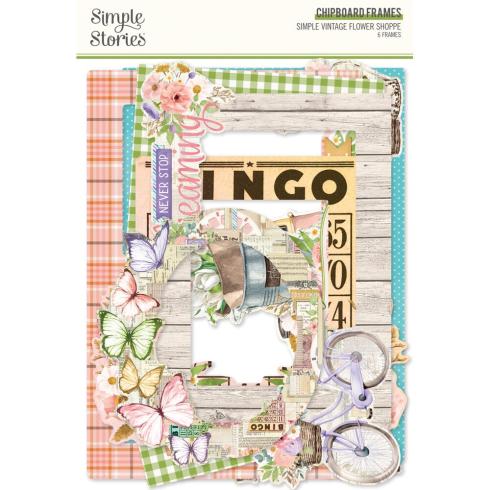 Simple Stories - Chipboard Frames "Vintage Flower Shoppe" 