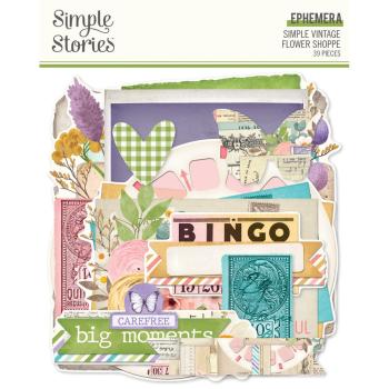 Simple Stories - Stanzteile "Vintage Flower Shoppe" Die Cuts