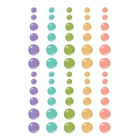 Simple Stories - Enamel Dots "Vintage Flower Shoppe" 60 Stück 