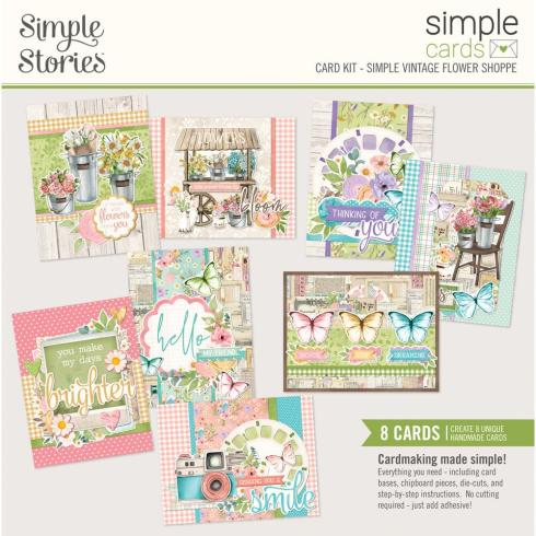 Simple Stories - Cards Kit "Vintage Flower Shoppe"