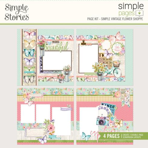 Simple Stories - Pages Kit "Vintage Flower Shoppe"
