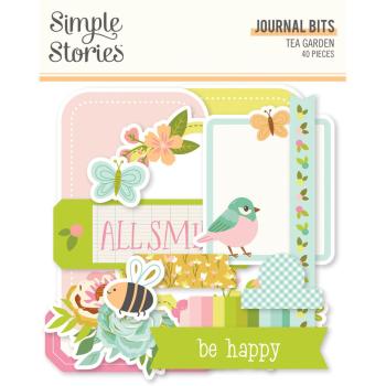 Simple Stories - Stanzteile "Tea Garden" Journal Bits & Pieces 