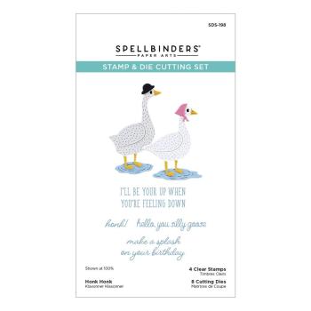 Spellbinders - Stempelset & Stanzschablone "Honk Honk" Clear Stamps & Dies