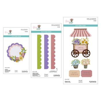 Spellbinders - Stanzschablone "Simple Vintage Flower Shoppe Bundle" Dies