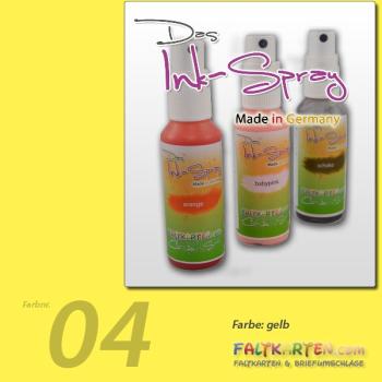 Das Ink-Spray auf Wasserbasis 50 ml in gelb