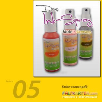 Das Ink-Spray auf Wasserbasis 50 ml in sonnengelb