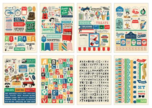 Carta Bella - Aufkleber "Mercantile" Sticker Book