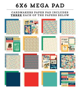Carta Bella - Designpapier "Mercantile" Cardmakers Mega Pad 6x6 Inch - 48 Bogen