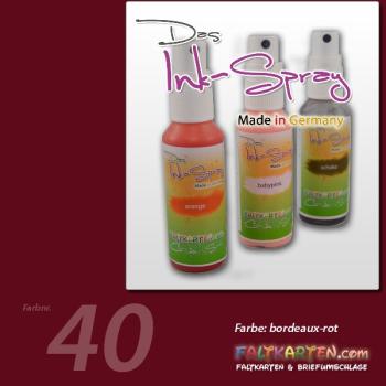 Das Ink-Spray auf Wasserbasis 50 ml in bordeaux