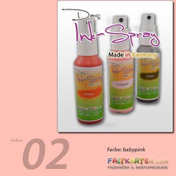 Das Ink-Spray auf Wasserbasis 50 ml in babypink