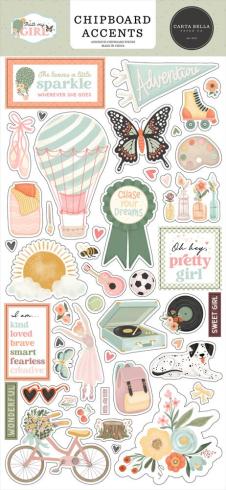 Carta Bella - Chipboard Sticker 6x13 Inch "That's My Girl "