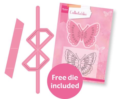 Marianne Design - Stempelset & Stanzschablone "Pop & Twist Butterfly" Collectables Stamp & Dies