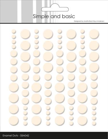 Simple and Basic - Adhesive Enamel Dots "Nougat"