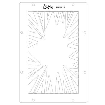 Sizzix - Schablone & Stempelset "Ad Astra" Stencil & Clear Stamps by Cat Kerr