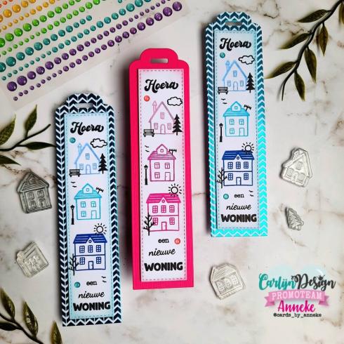 Carlijn Design - Stempelset "Verhuisd 2 " Clear Stamp 