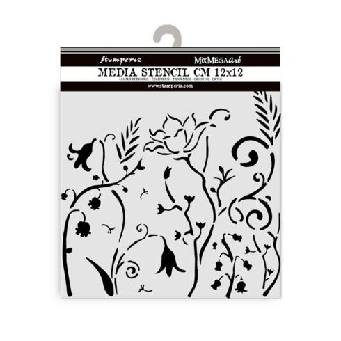Stamperia - Schablone 12x12cm "Flowers" Stencil