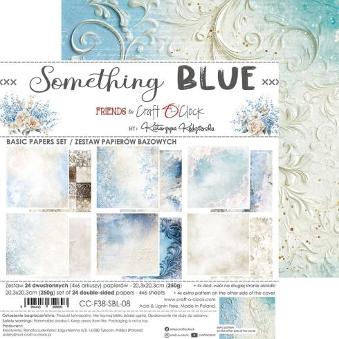 Craft OClock - Designpapier "Something Blue" Medium Paper Pack 8x8 Inch - 24 Bogen