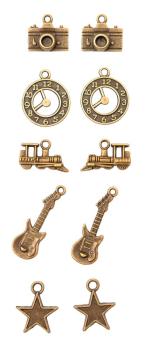 Preview: Studio Light - Metallanhänger "Vintage" Metal Charms 