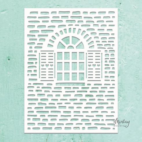 Mintay Papers - Kreativa Collection - Schablone 6x8 Inch "Window" Stencil