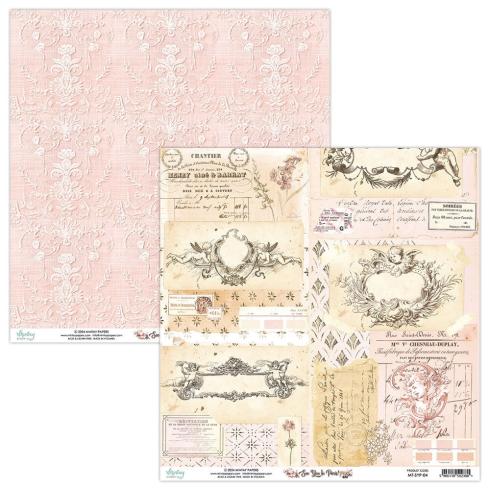 Mintay Papers - Designpapier "See You In Paris" Scrapbooking Paper Pad 12x12 Inch - 12 Bogen
