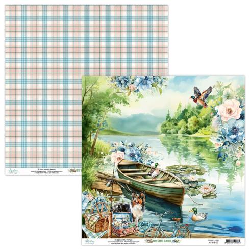 Mintay Papers - Designpapier "By The Lake" Scrapbooking Paper Pad 12x12 Inch - 12 Bogen