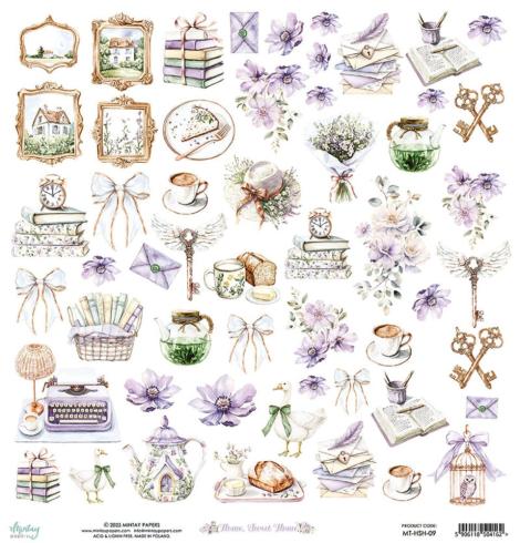Mintay Papers - Papier Elemente "Home, Sweet Home" Paper Elements 12x12 Inch
