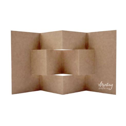 Mintay Papers - Kartenbasis "Screen" Card Base Kraft 15x25cm - 5 Stück