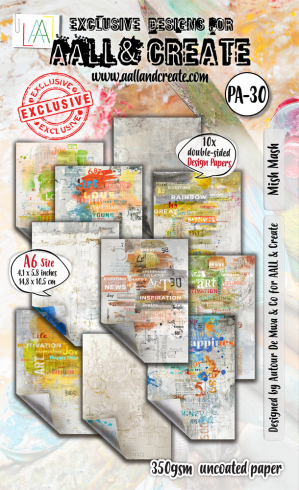 AALL and Create - Designpapier "Mish Mash" Paper Pack A6 - 10 Bogen