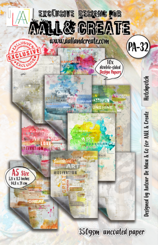AALL and Create - Designpapier "Hotchpotch" Paper Pack A5 - 10 Bogen