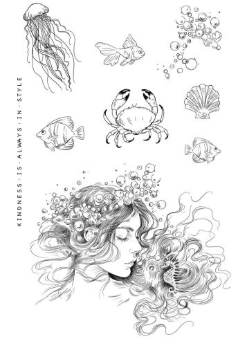 Katkin Krafts - Stempelset "Athena" Clear Stamps