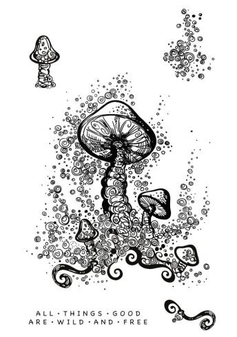 Katkin Krafts - Stempelset "Champignon" Clear Stamps