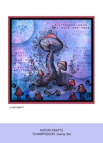 Katkin Krafts - Stempelset "Champignon" Clear Stamps