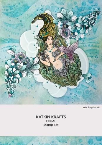 Katkin Krafts - Stempelset "Coral" Clear Stamps