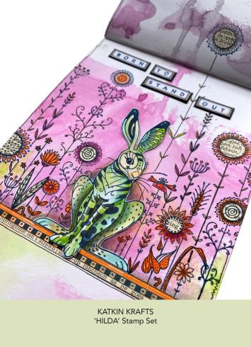Katkin Krafts - Stempelset "Hilda" Clear Stamps