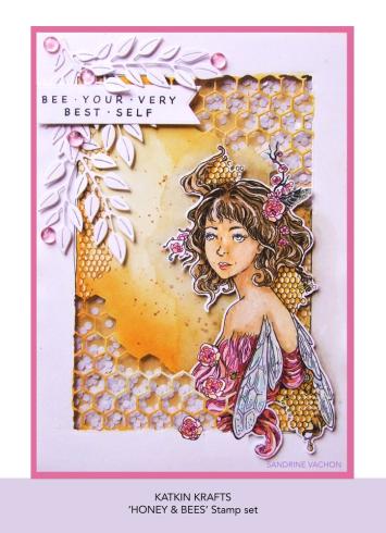 Katkin Krafts - Stempelset "Honey & Bees" Clear Stamps