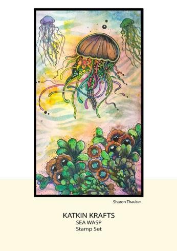 Katkin Krafts - Stempelset "Sea Wasp" Clear Stamps