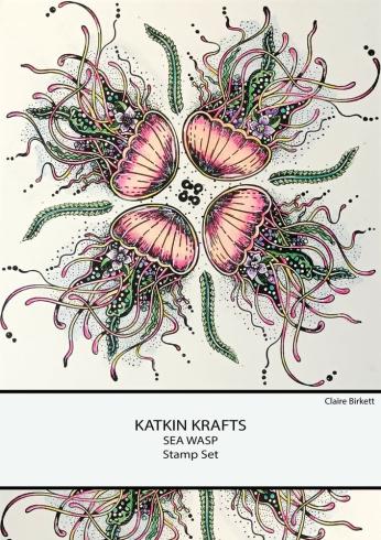 Katkin Krafts - Stempelset "Sea Wasp" Clear Stamps
