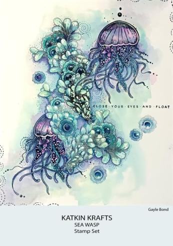 Katkin Krafts - Stempelset "Sea Wasp" Clear Stamps