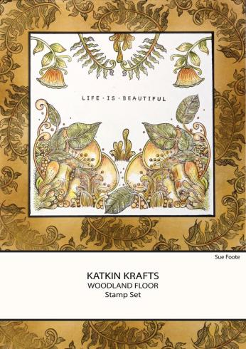 Katkin Krafts - Stempelset "Woodland Floor" Clear Stamps