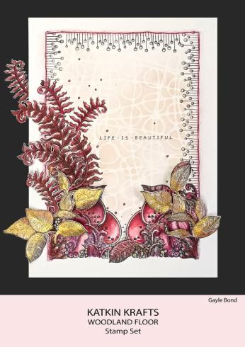Katkin Krafts - Stempelset "Woodland Floor" Clear Stamps