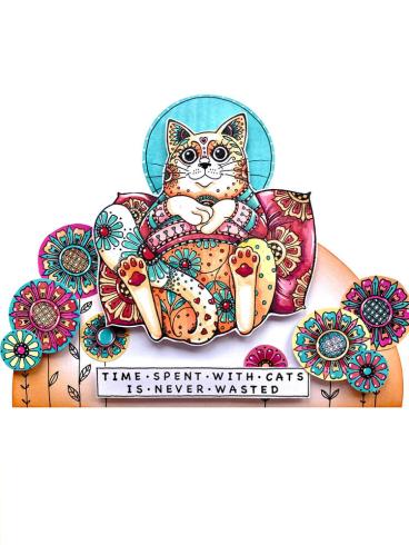 Katkin Krafts - Stempelset "Just Chillin'" Clear Stamps