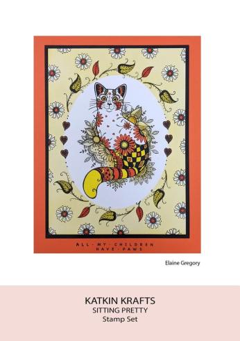 Katkin Krafts - Stempelset "Sitting Pretty" Clear Stamps