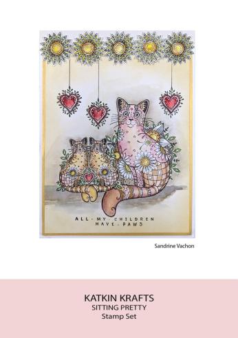 Katkin Krafts - Stempelset "Sitting Pretty" Clear Stamps