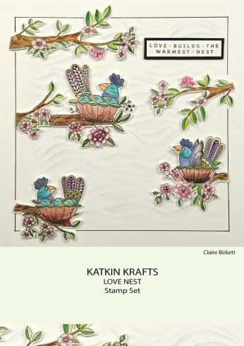 Katkin Krafts - Stempelset "Love Nest" Clear Stamps