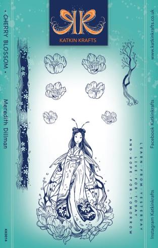 Katkin Krafts - Stempelset "Cherry Blossom" Clear Stamps