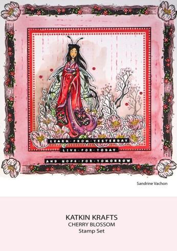 Katkin Krafts - Stempelset "Cherry Blossom" Clear Stamps