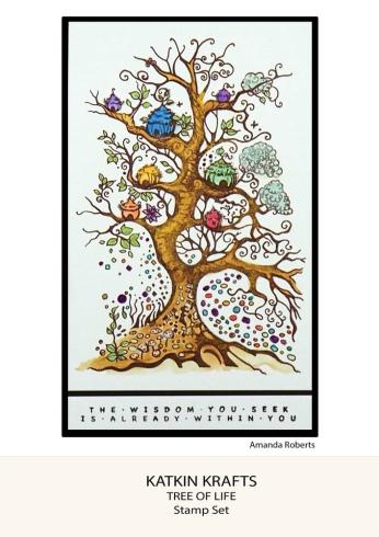 Katkin Krafts - Stempelset "Tree Of Life" Clear Stamps