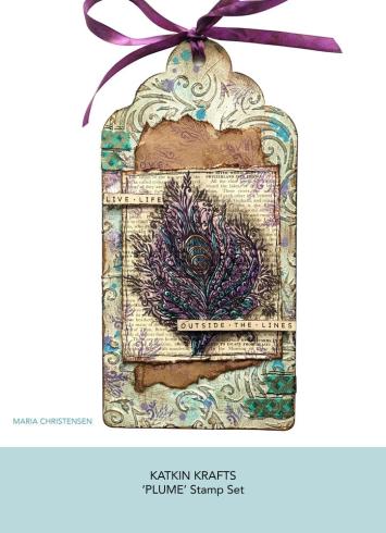 Katkin Krafts - Stempelset "Plume" Clear Stamps