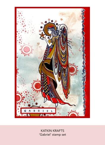 Katkin Krafts - Stempelset "Gabriel" Clear Stamps